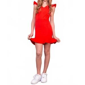 NEW MISS BEHAVE GIRLS fiona dress in red
